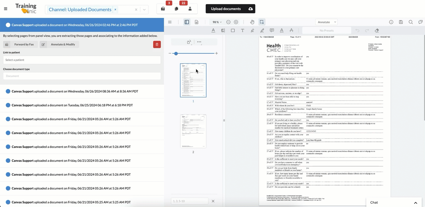 splitting documents