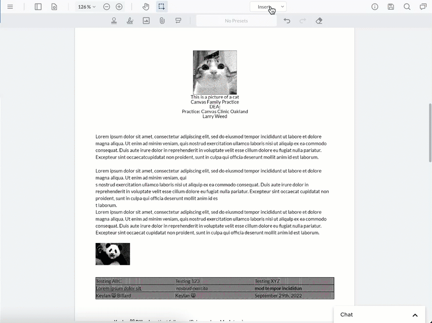annotations insert